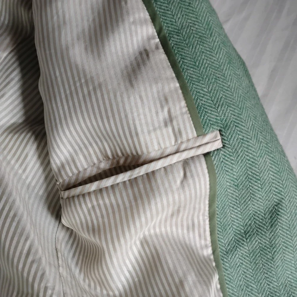 J. Crew Mint Green Tailored Single-Button Blazer